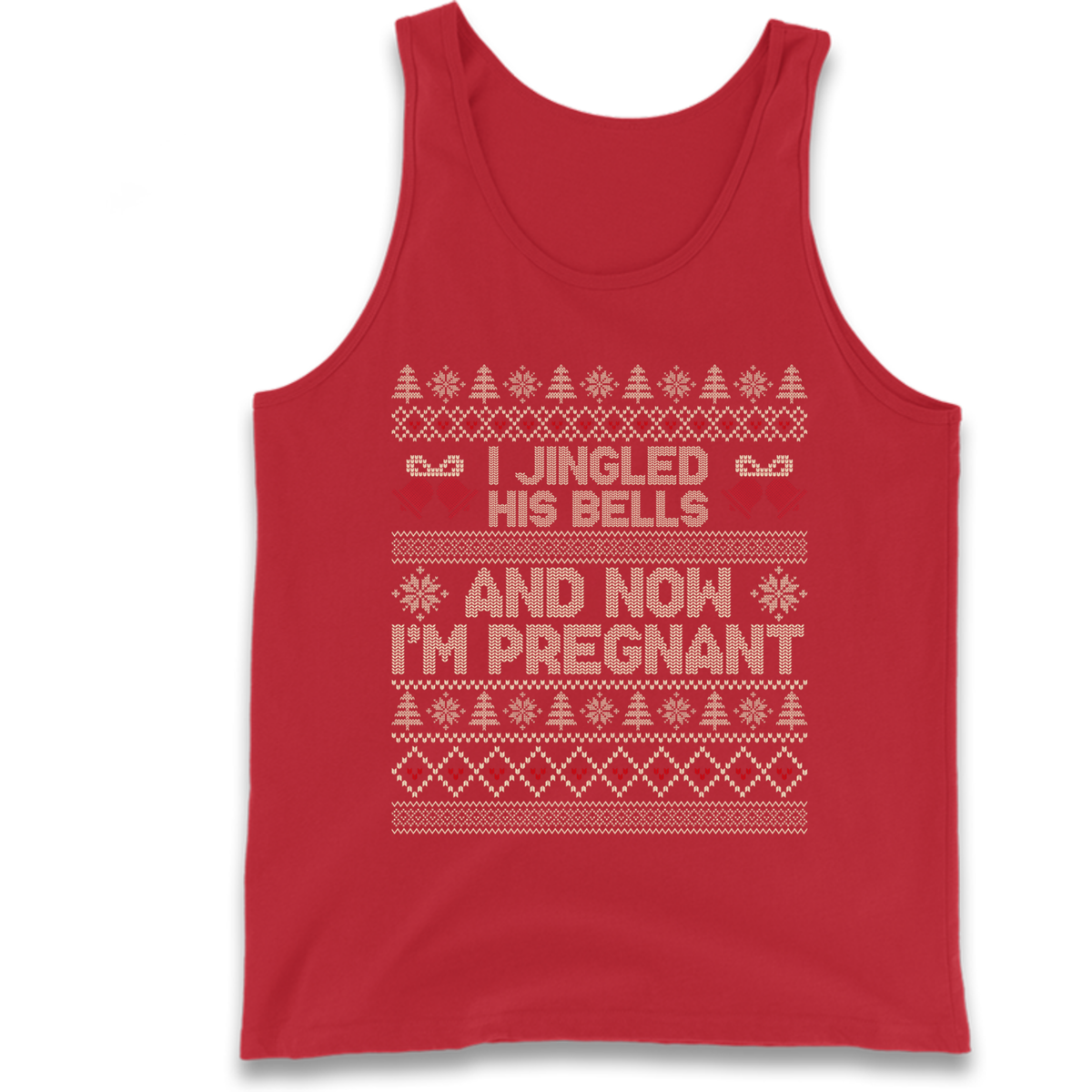 Pregnant At Christmas Tank Top