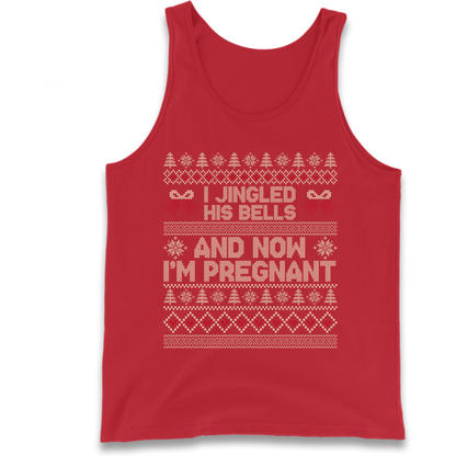 Pregnant At Christmas Tank Top