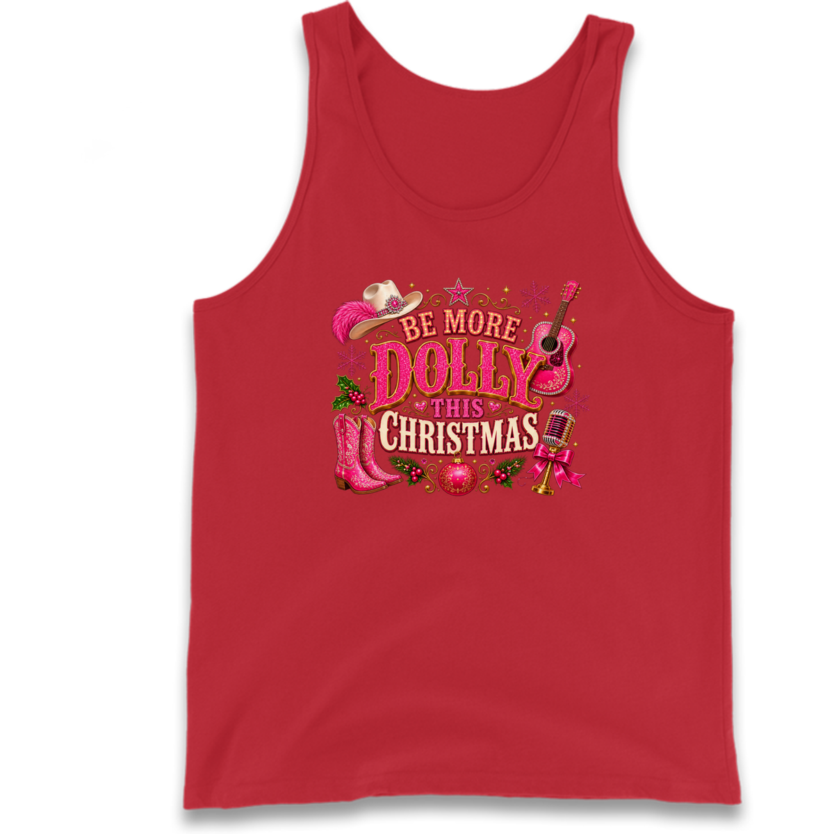 Dolly Parton Christmas Tank Top