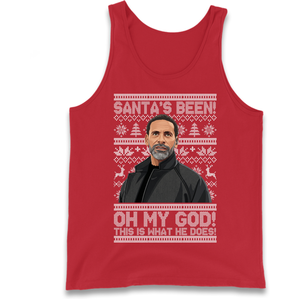 Steve Rio Ferdinand Christmas Tank Top