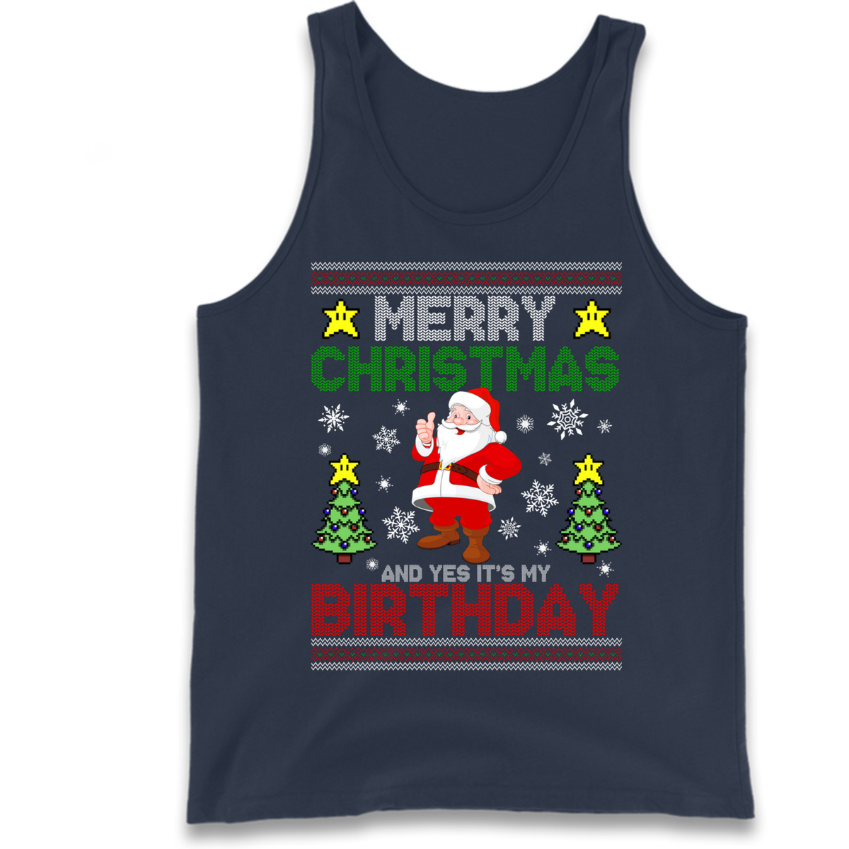 Santa birthday design Tank Top