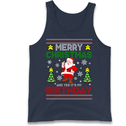 Santa birthday design Tank Top
