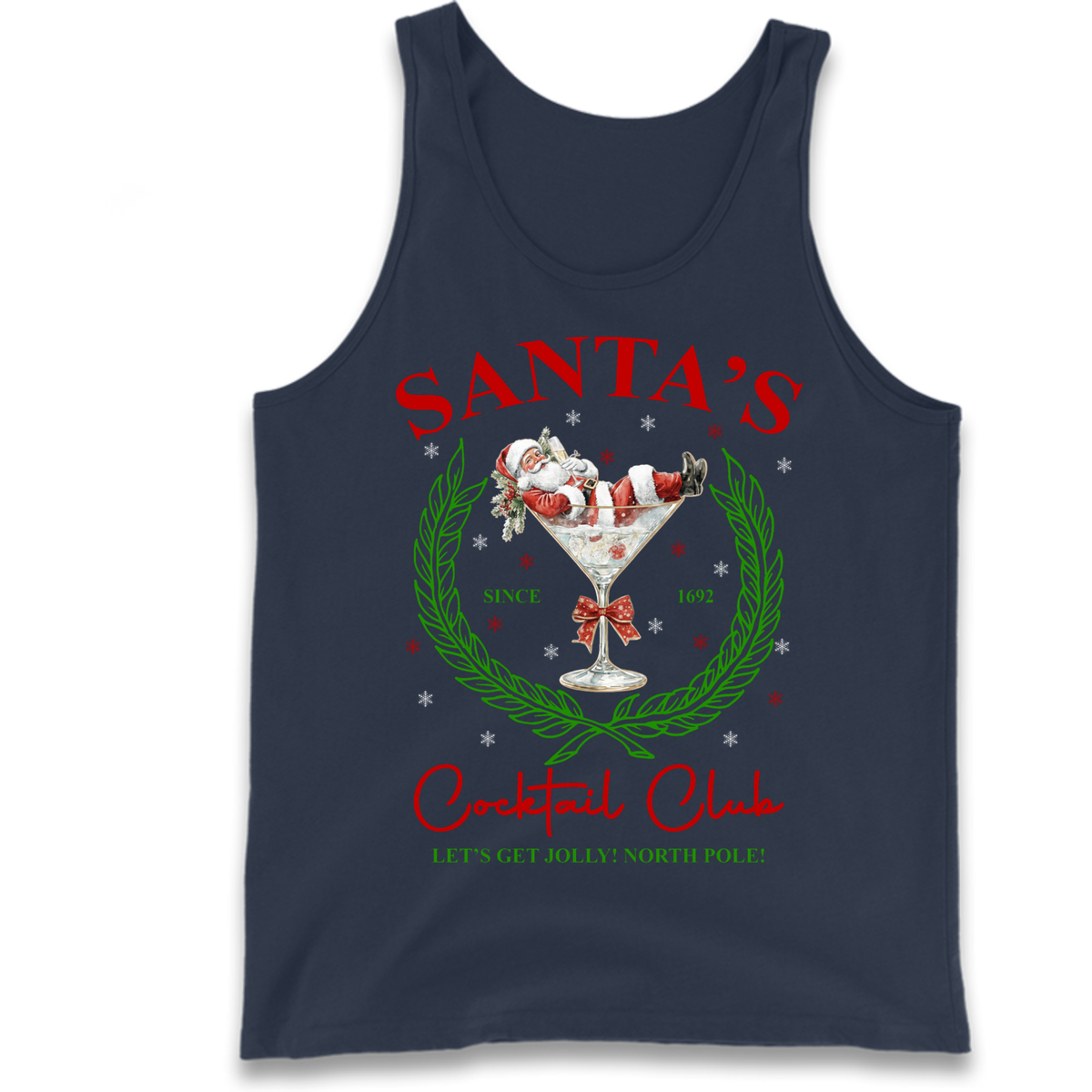 Cocktail Lover Christmas Tank Top