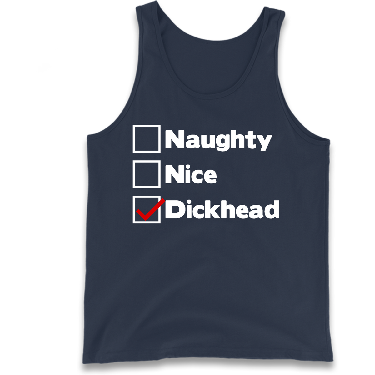 Naughty List Slogan Tank Top