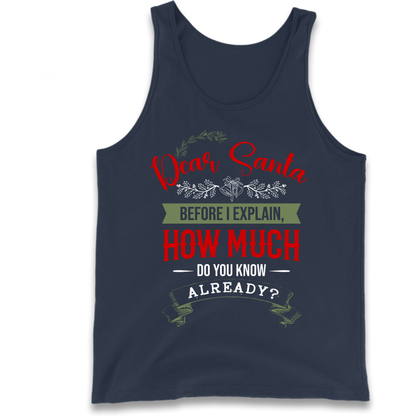 naughty christmas outfit Tank Top