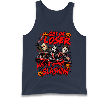 Retro Horror Movie Halloween Slasher Villains Tank Top