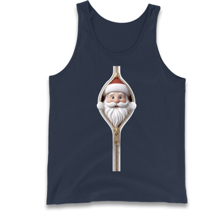 Santa Face Novelty Tank Top