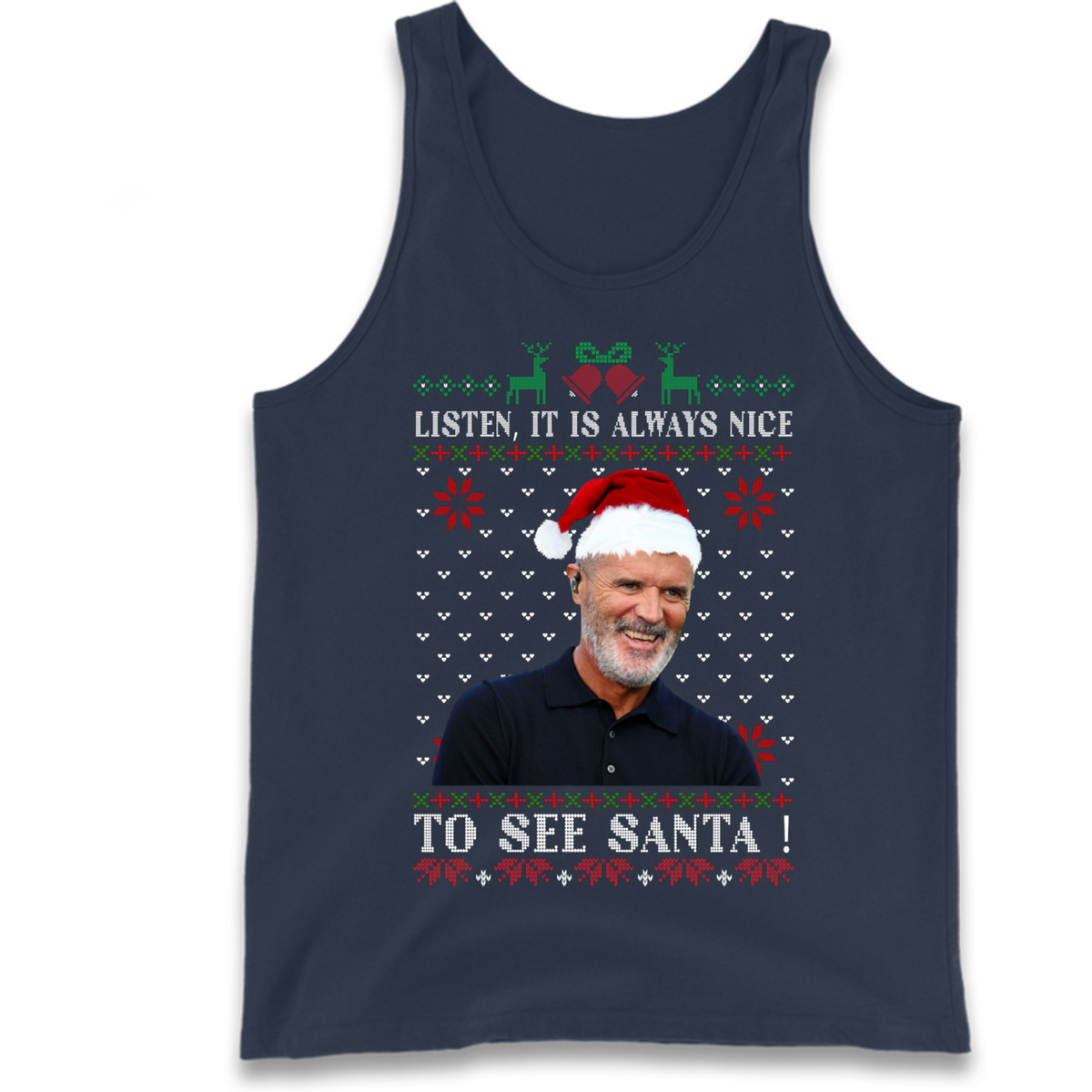 Roy Keane Christmas Tank Top