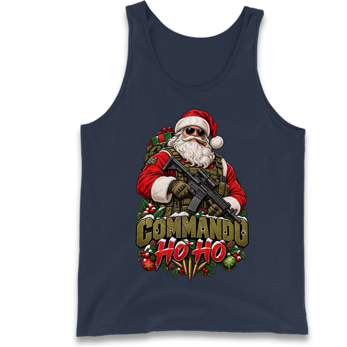 Commando Christmas Tank Top