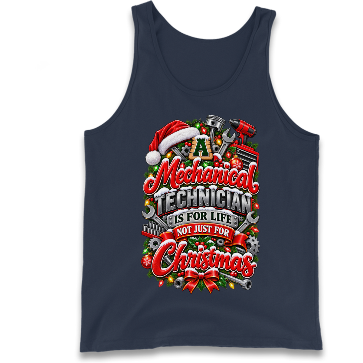 Mechanical Technician Christmas Tank Top