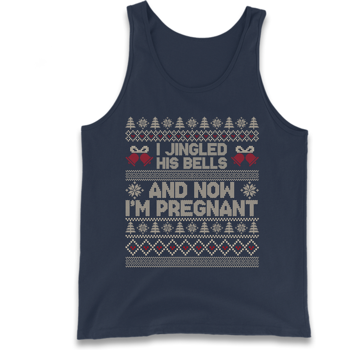 Pregnant At Christmas Tank Top