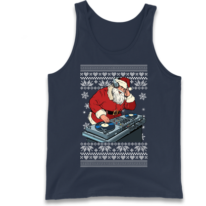 DJ Santa Christmas Tank Top