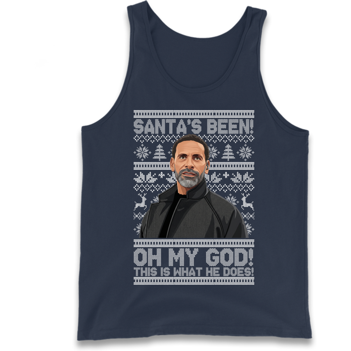 Steve Rio Ferdinand Christmas Tank Top