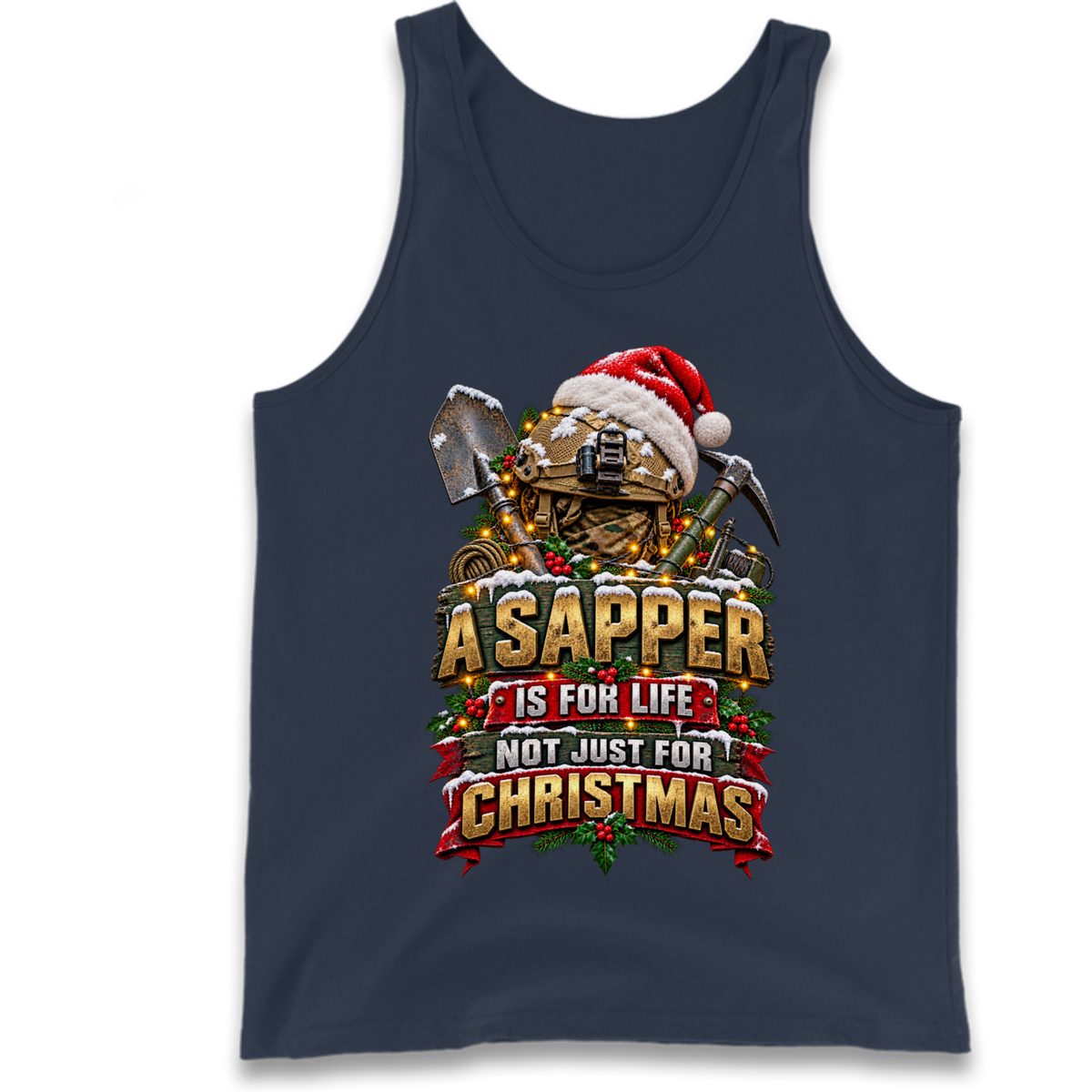 Royal Engineers Sappers Christmas Tank Top