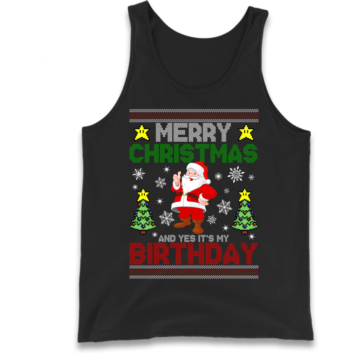 Santa birthday design Tank Top
