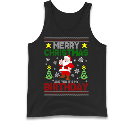 Santa birthday design Tank Top