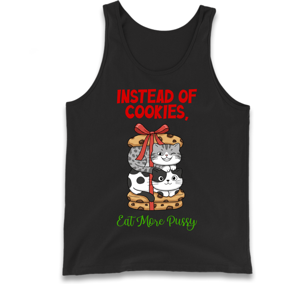 Cheeky Cat Slogan Tank Top