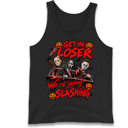 Retro Horror Movie Halloween Slasher Villains Tank Top