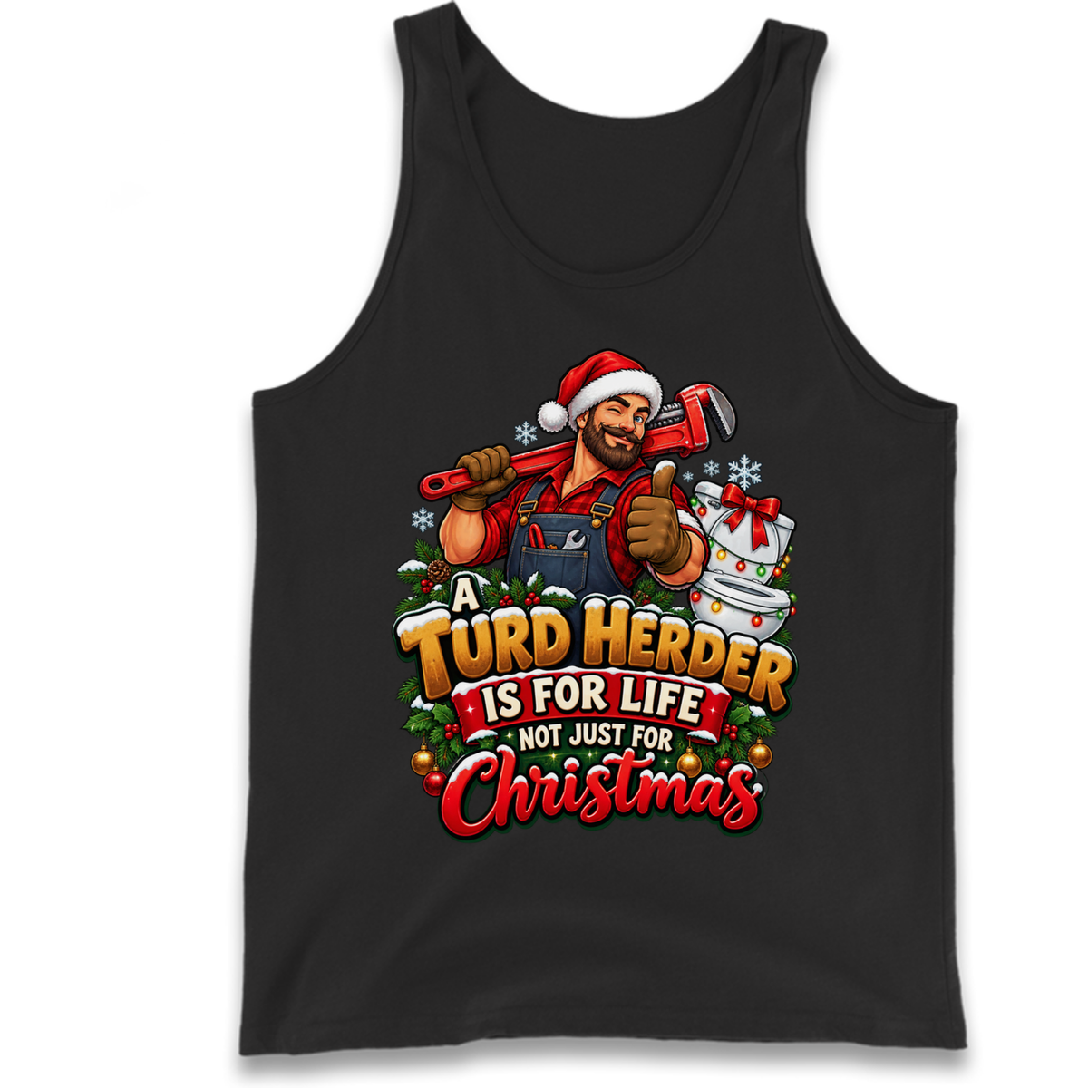 Plumbing Christmas Tank Top
