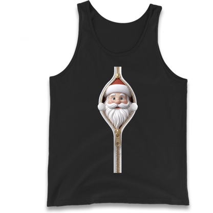 Santa Face Novelty Tank Top