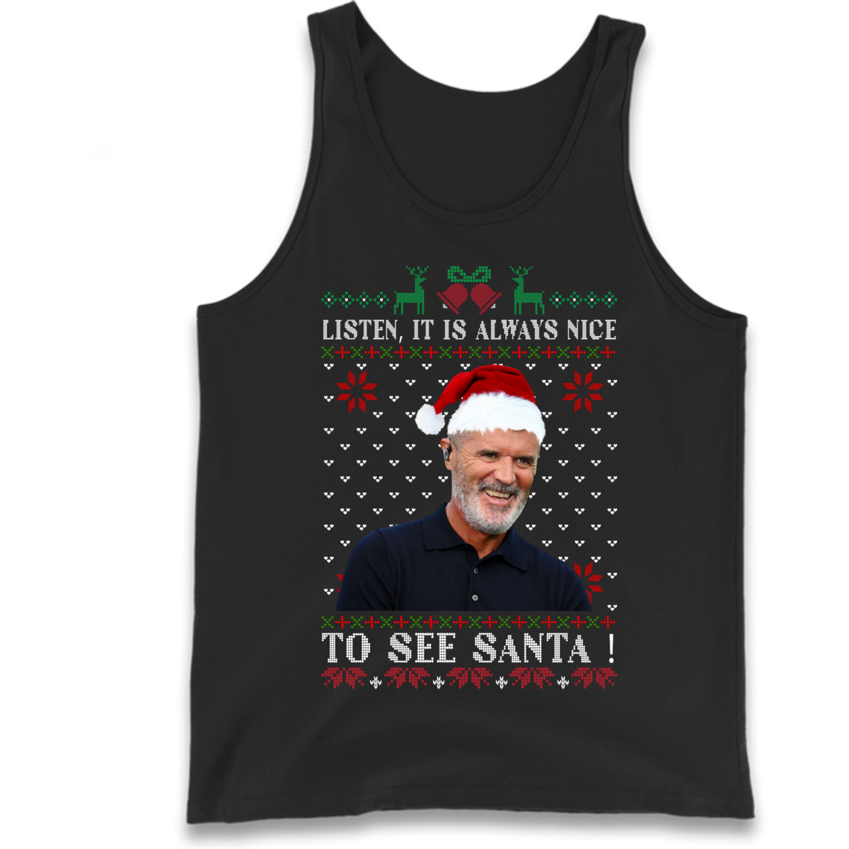Roy Keane Christmas Tank Top