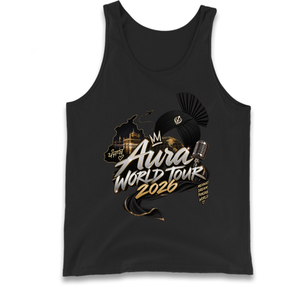 Diljit Dosanjh Aura World Tour 2026 Tank Top