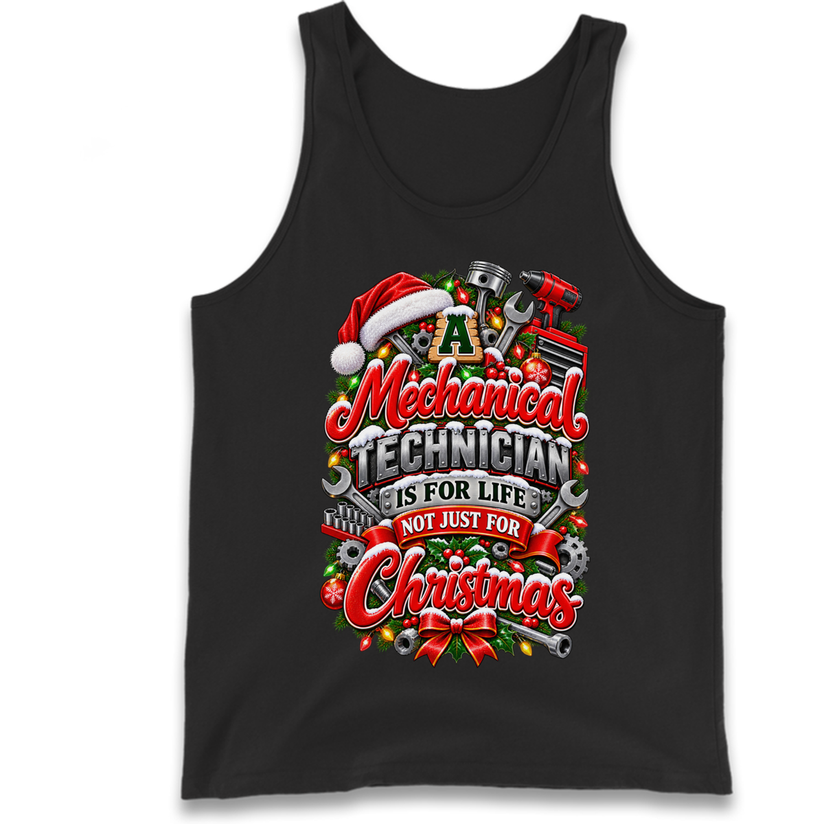 Mechanical Technician Christmas Tank Top