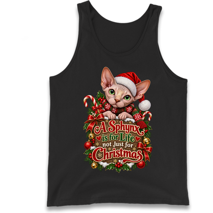 Sphynx Cat Christmas Tank Top