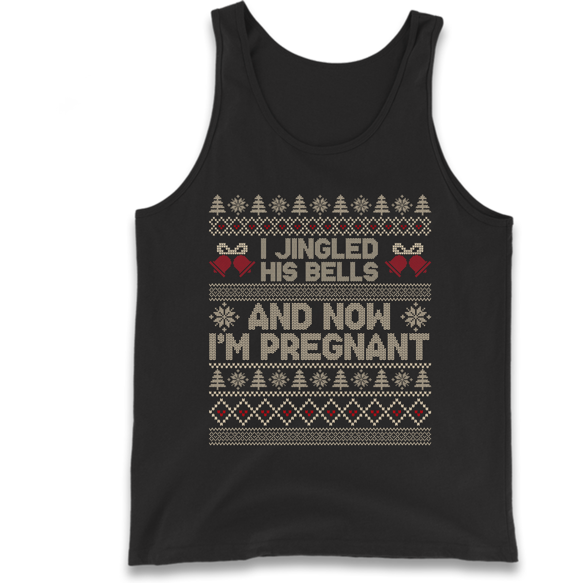 Pregnant At Christmas Tank Top
