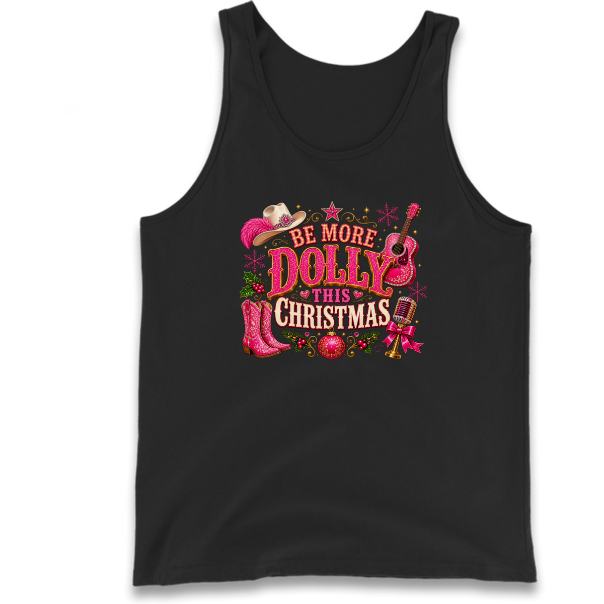 Dolly Parton Christmas Tank Top
