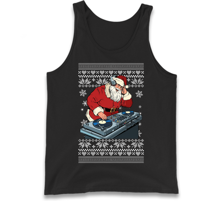 DJ Santa Christmas Tank Top