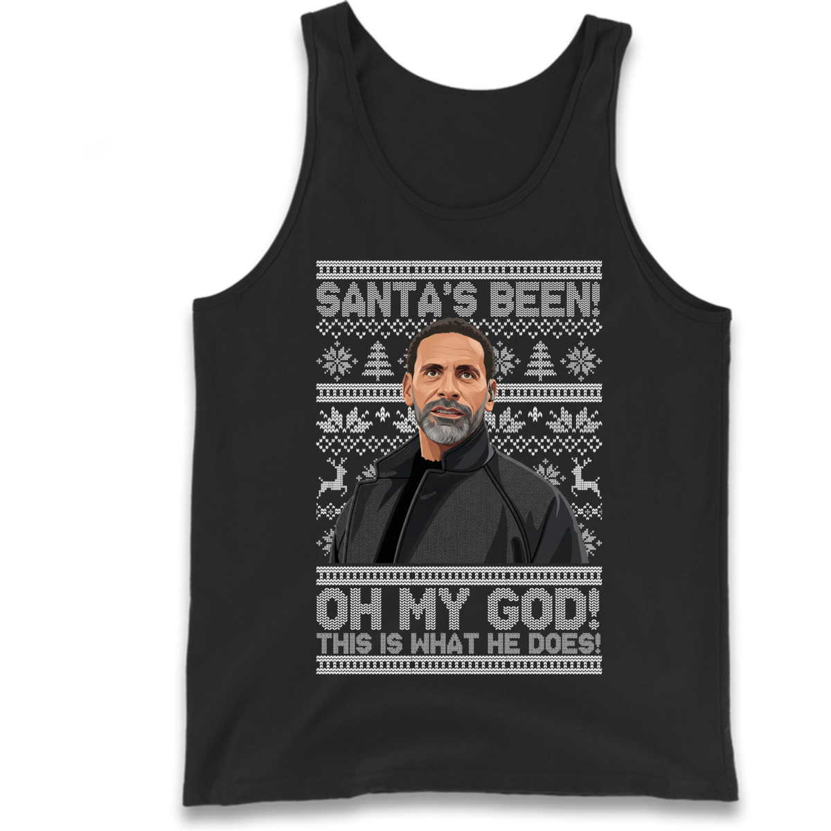 Steve Rio Ferdinand Christmas Tank Top