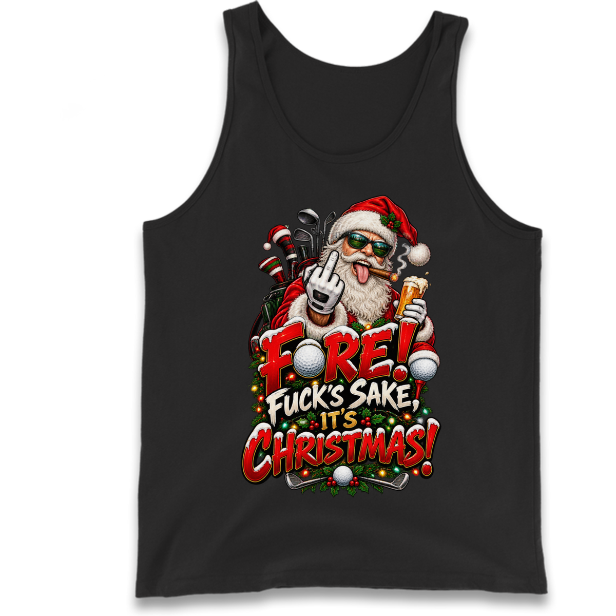 Rude Golf Christmas Tank Top