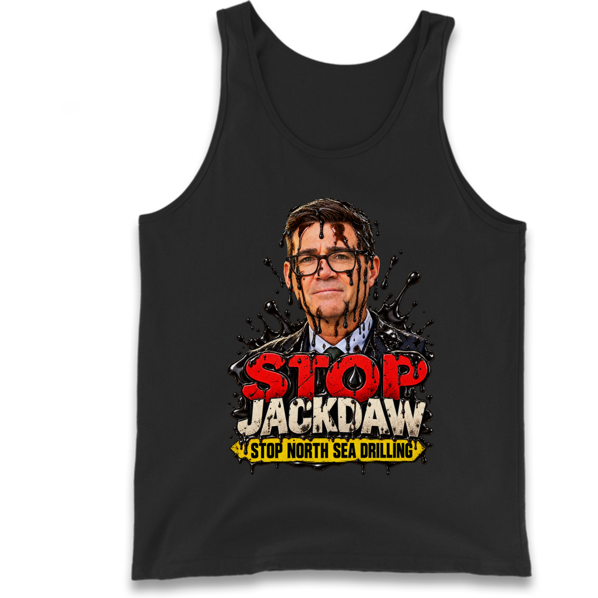 Stop Jackdaw Stop North Sea Drilling Andy Burnham Tank Top