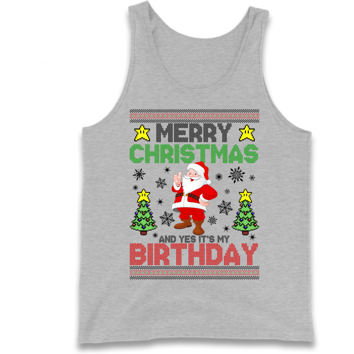 Santa birthday design Tank Top