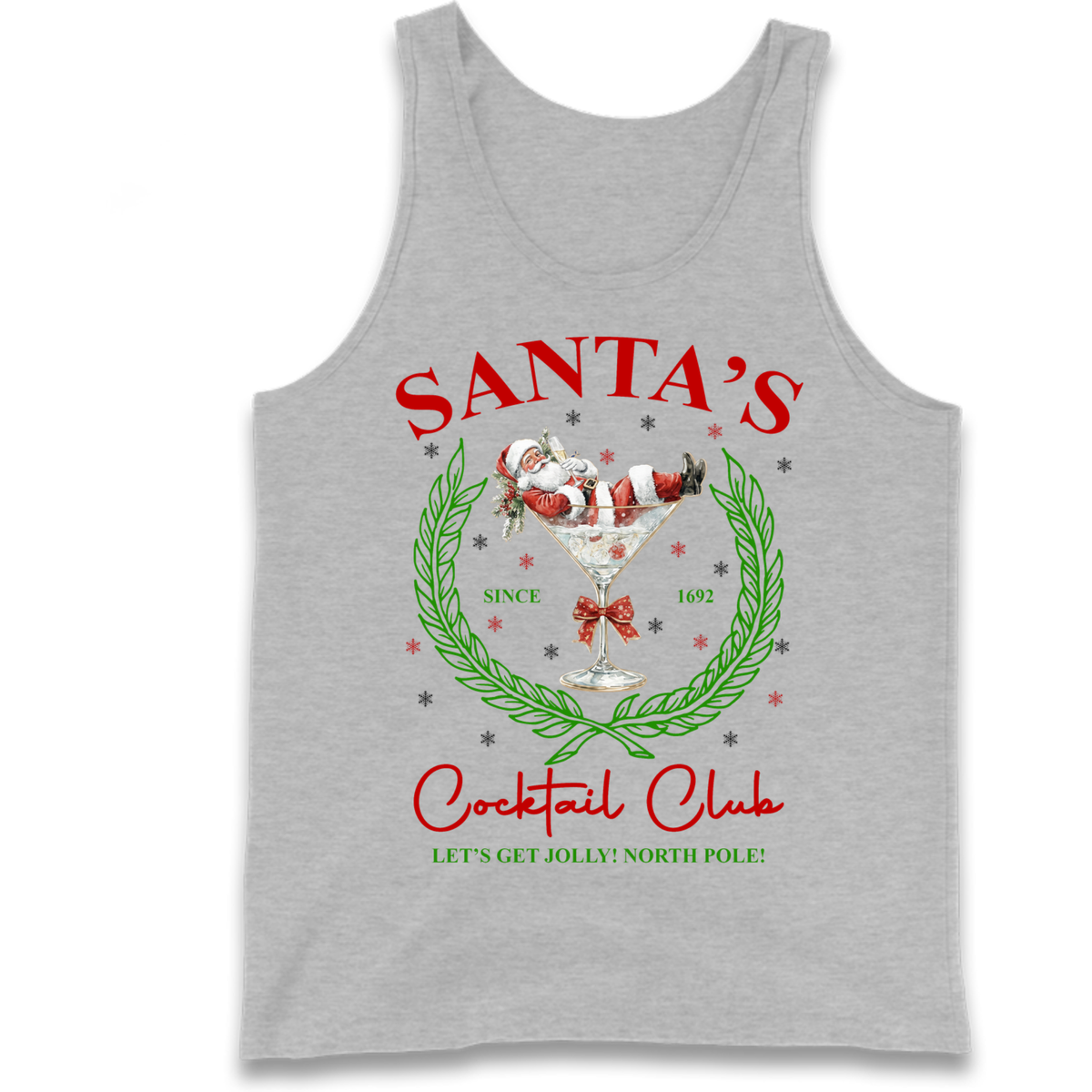 Cocktail Lover Christmas Tank Top