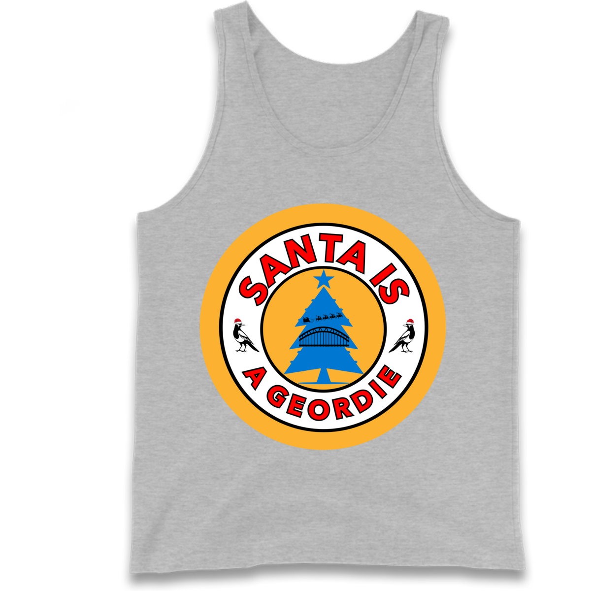 Geordie Santa  Christmas Tank Top