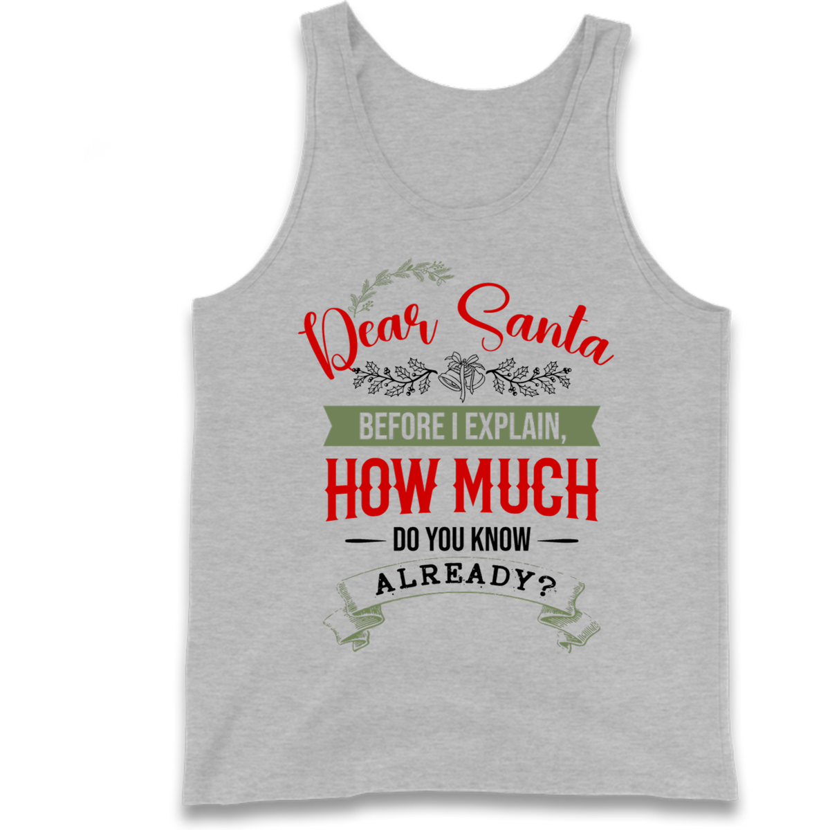 naughty christmas outfit Tank Top