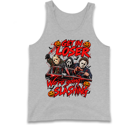 Retro Horror Movie Halloween Slasher Villains Tank Top