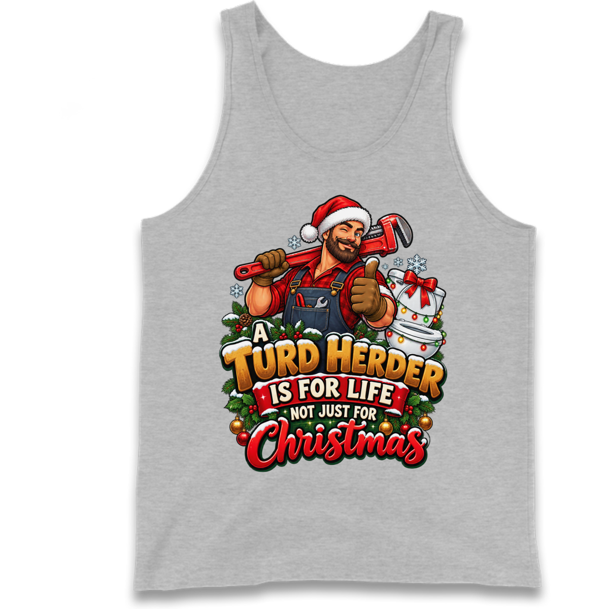 Plumbing Christmas Tank Top