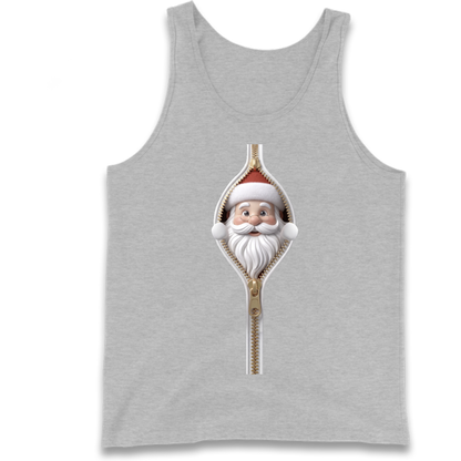 Santa Face Novelty Tank Top