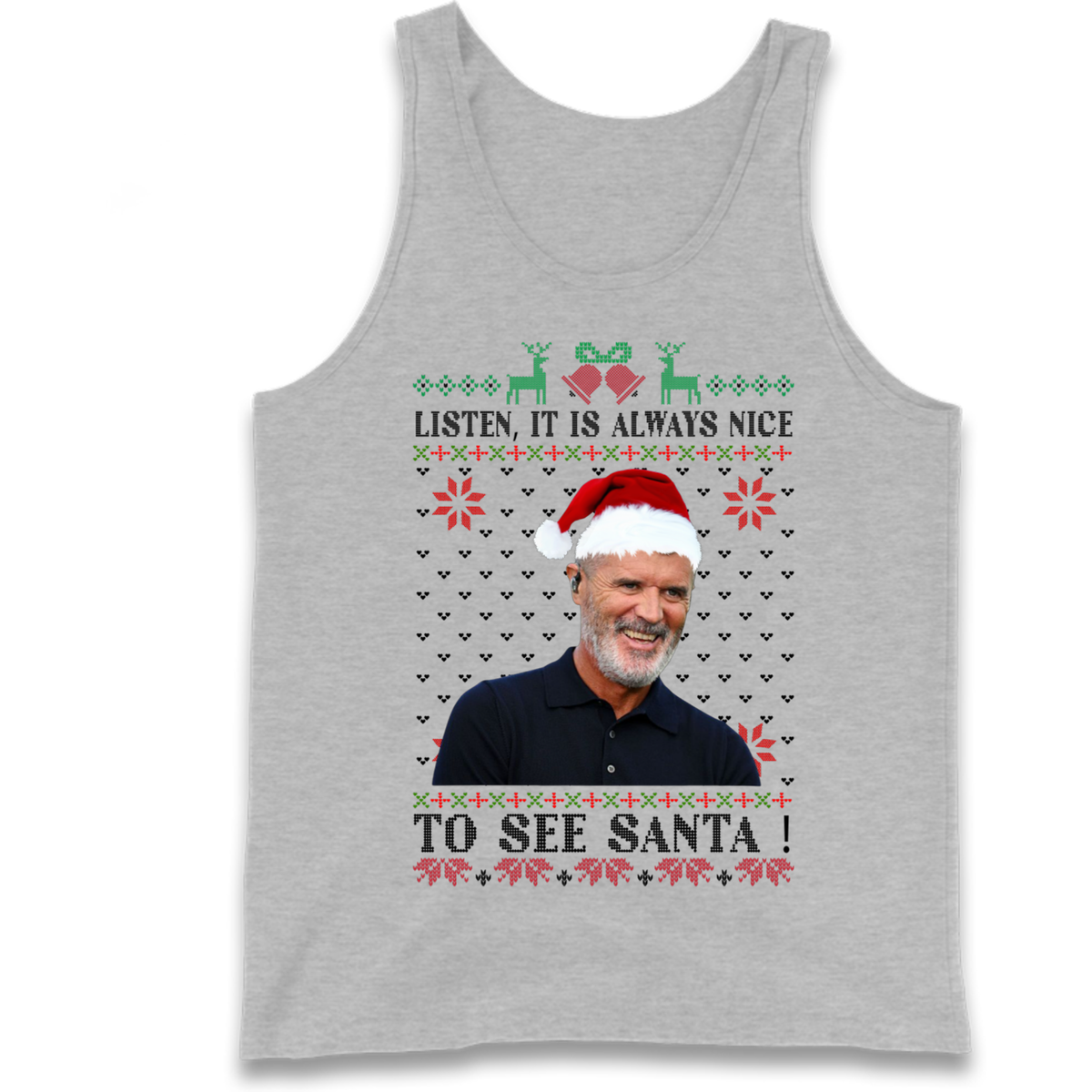 Roy Keane Christmas Tank Top
