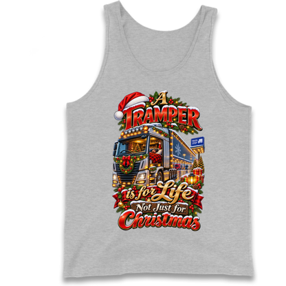 Trucker Christmas Tank Top