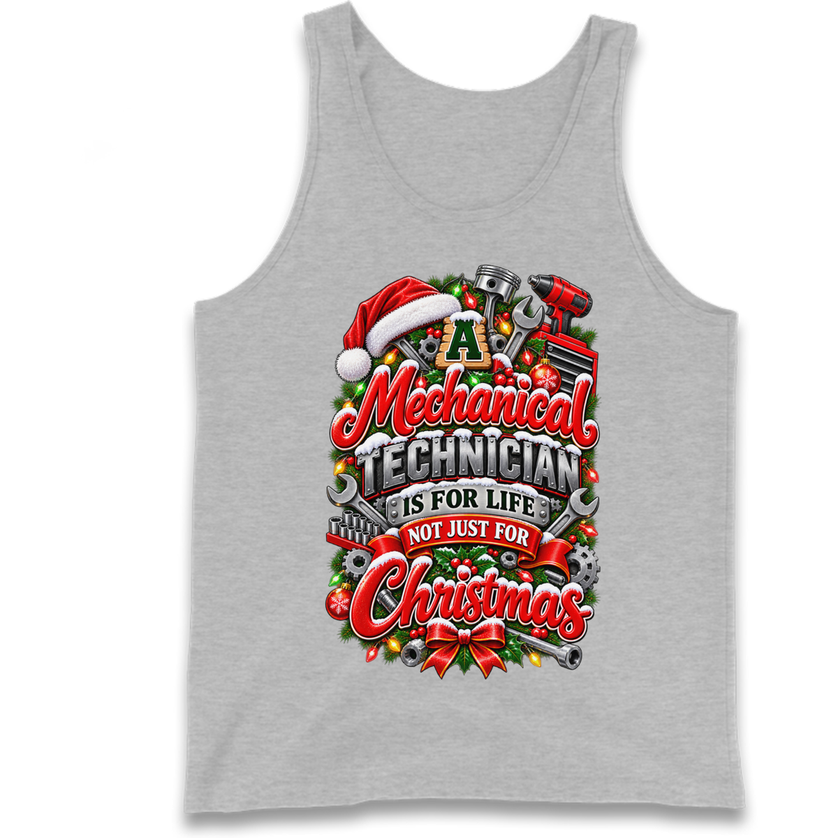 Mechanical Technician Christmas Tank Top