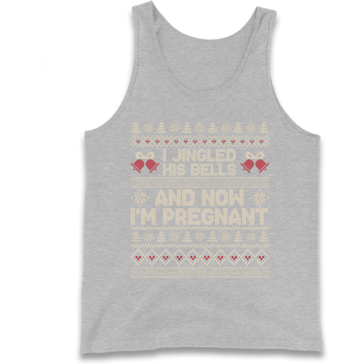 Pregnant At Christmas Tank Top
