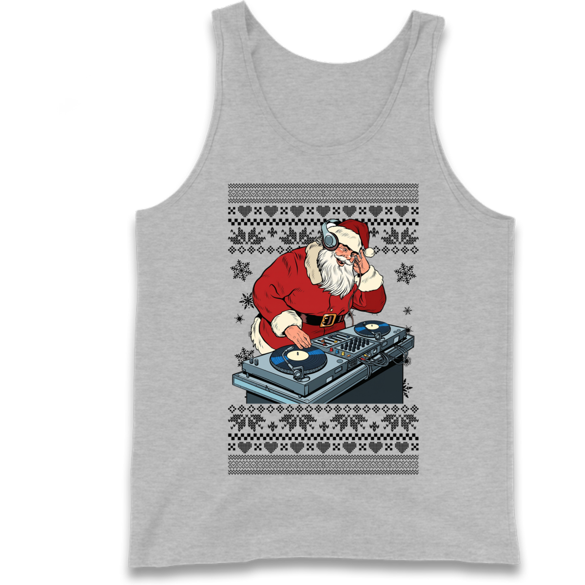 DJ Santa Christmas Tank Top