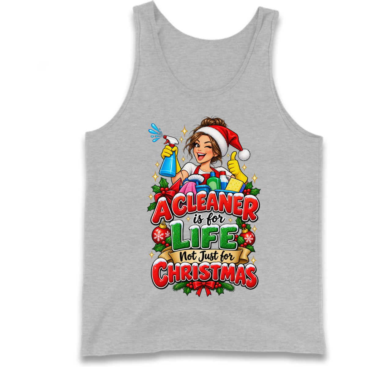 Cleaner Christmas Tank Top