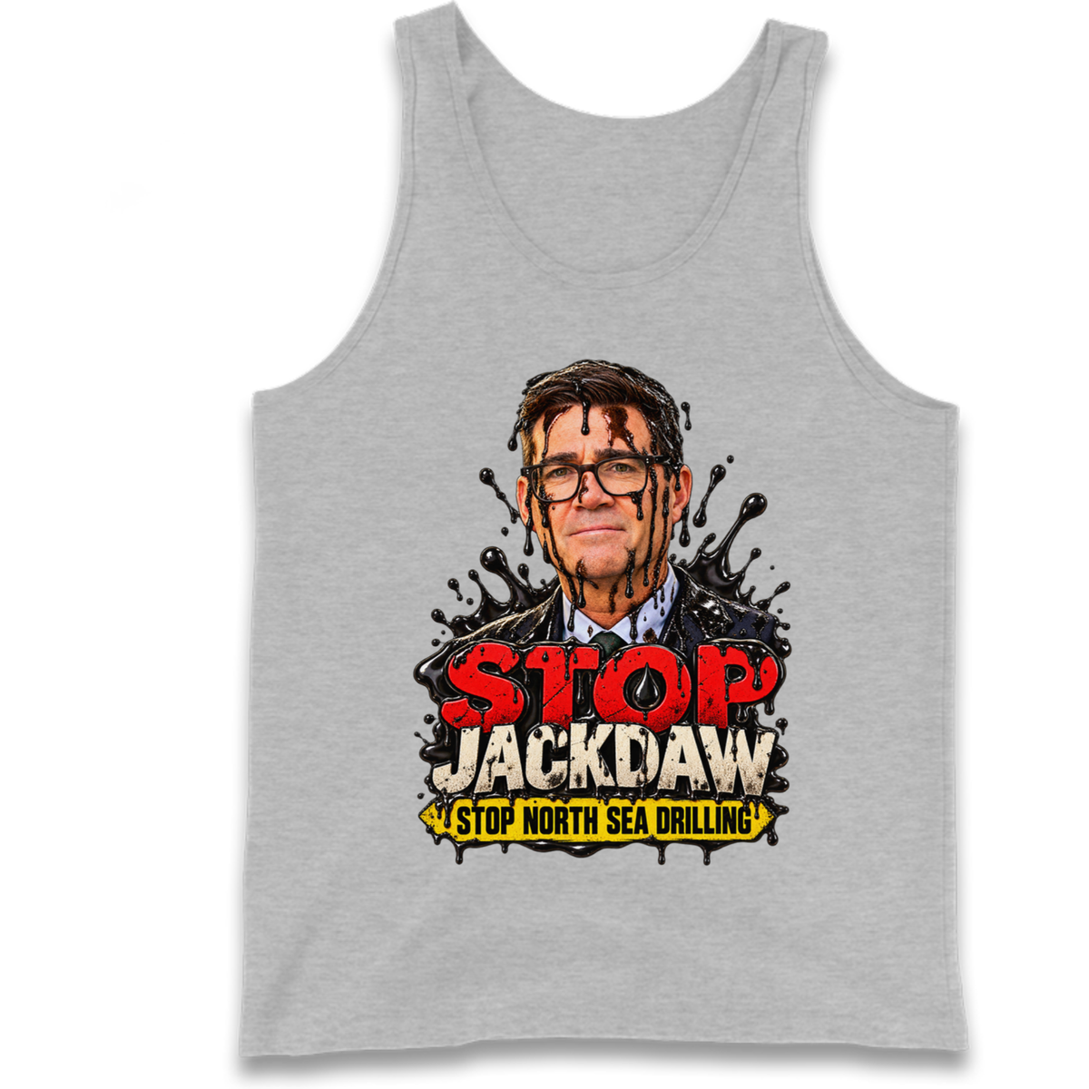 Stop Jackdaw Stop North Sea Drilling Andy Burnham Tank Top
