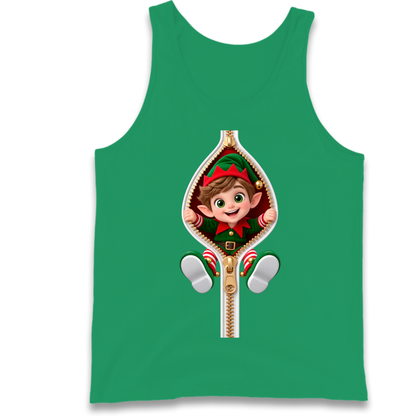 Elf Christmas Jumper Tank Top