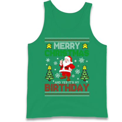 Santa birthday design Tank Top